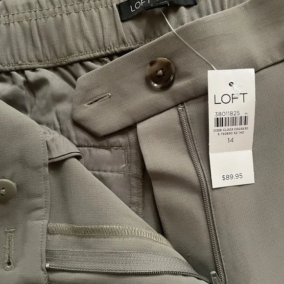 💚 LOFT Versa Olive Wide-Leg Pants 💚 - Picture 6 of 8